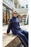 Lacivert Rahat Kesim Oversize Eşofman Takım