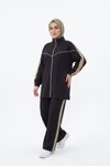 Siyah Oversize Rahat Kesim Eşofman Takımı