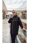 Siyah Oversize Rahat Kesim Eşofman Takımı