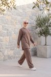 Vizon Bisiklet Yaka Dikiş Detaylı Eşofman