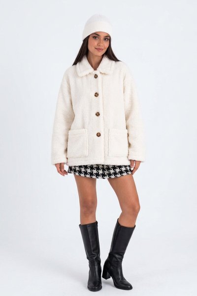 Welsoft Winter Coat - White - Shirosa