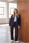 Lacivert Oversize Kot Ceket